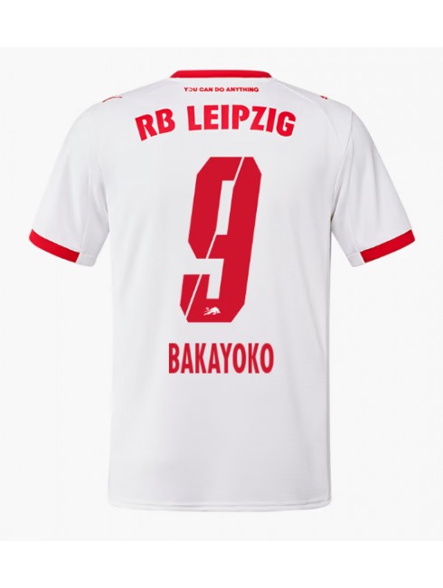 Muži Futbalové oblečenie RB Leipzig Johan Bakayoko #9 2025-26 Krátky Rukáv - Domáci Muži Futbalové oblečenie RB Leipzig Johan Bakayoko #9 2025-26 Krátky Rukáv - Domáci